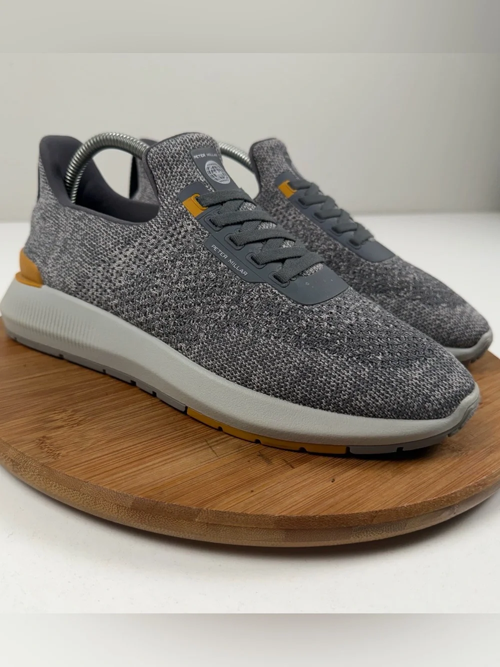 Peter Millar Hyperlight Apollo Gray Knit Sneakers